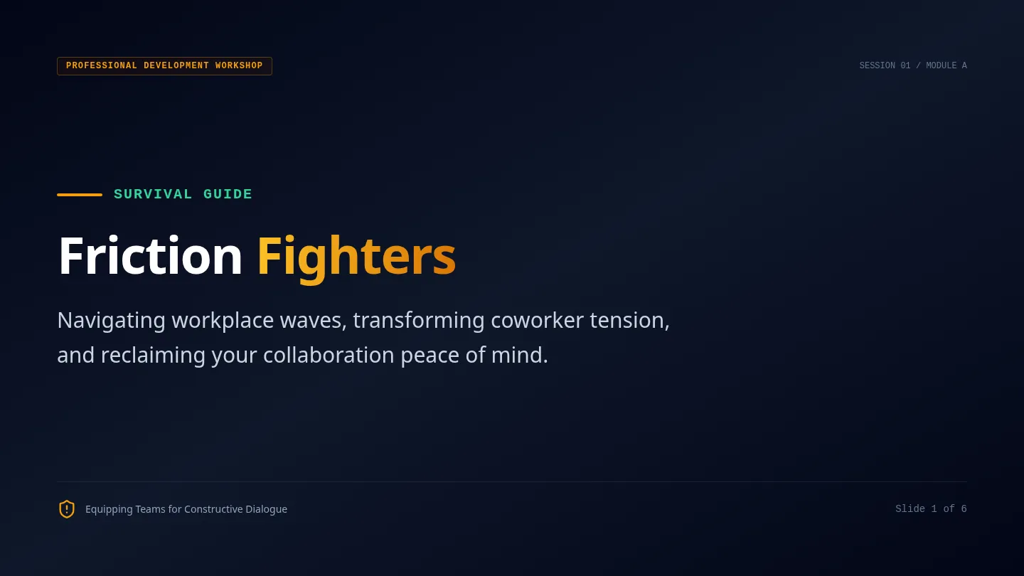 Friction Fighters Slides
