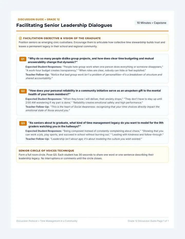Community Leadership Discussion Guide