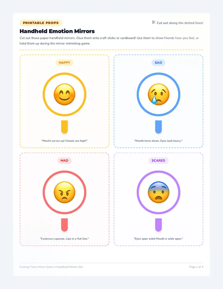 Handheld Mirrors Set