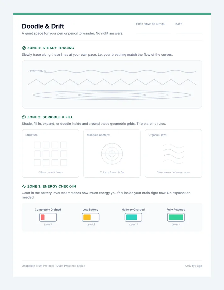 Doodle and Drift Worksheet