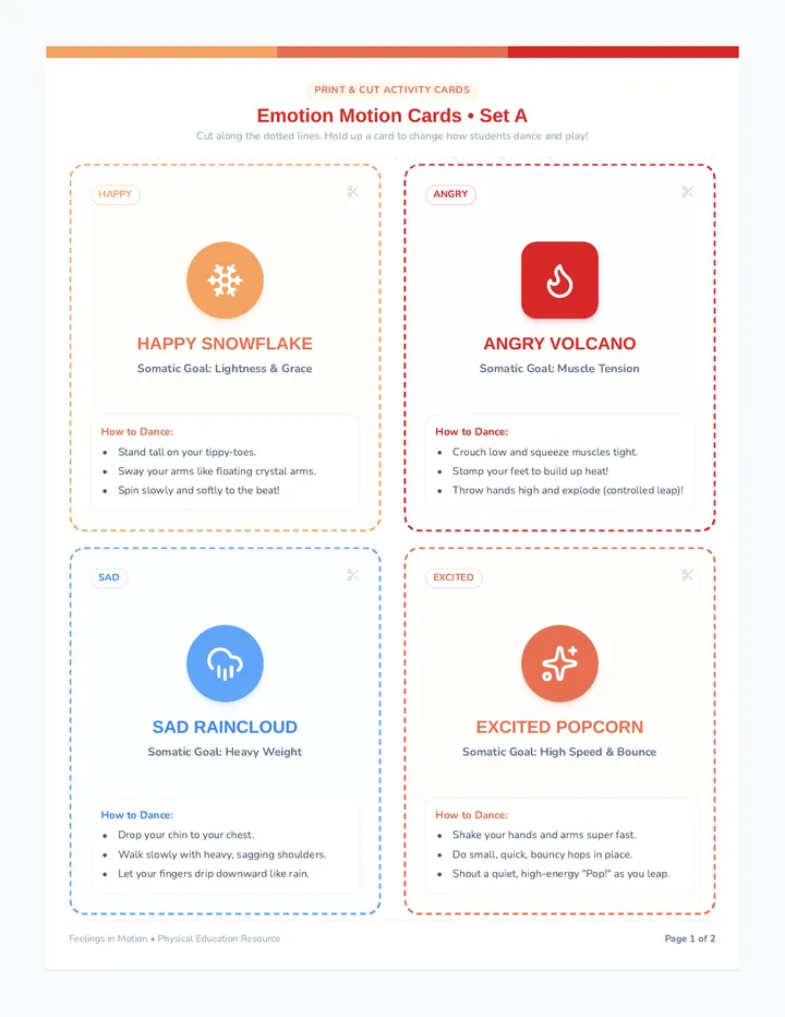 Emotion Motion Cards