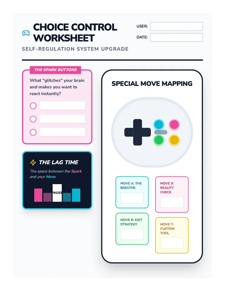 Choice Control Worksheet