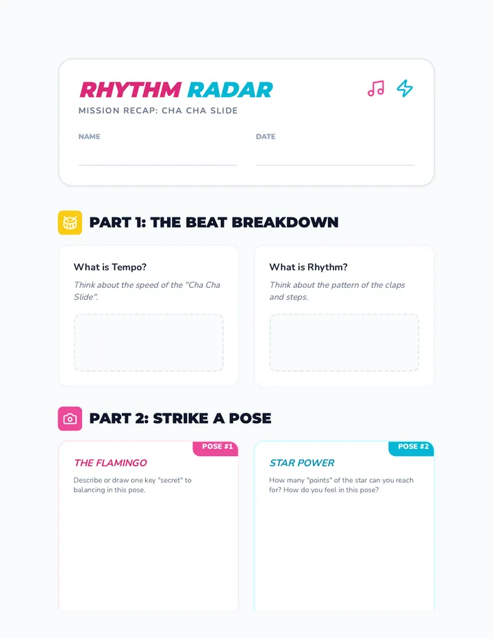 Rhythm Radar Worksheet