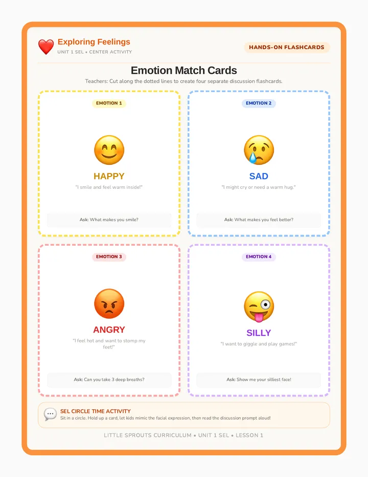 Emotion Match Cards