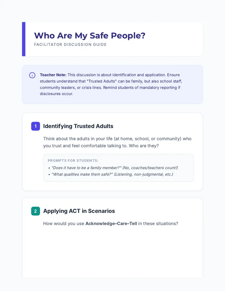 Safe People Discussion Guide
