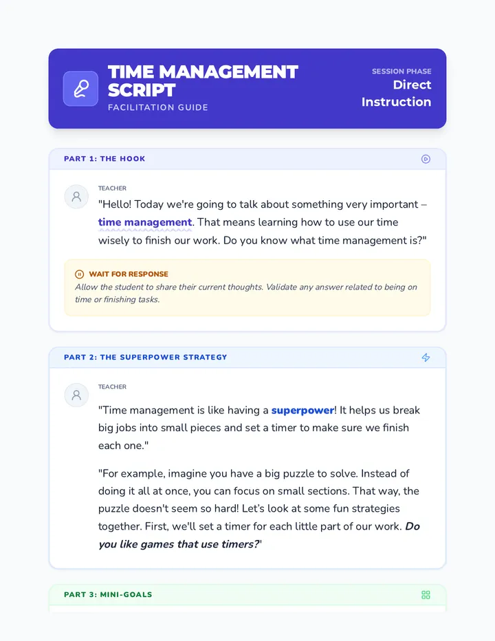 Time Management Script
