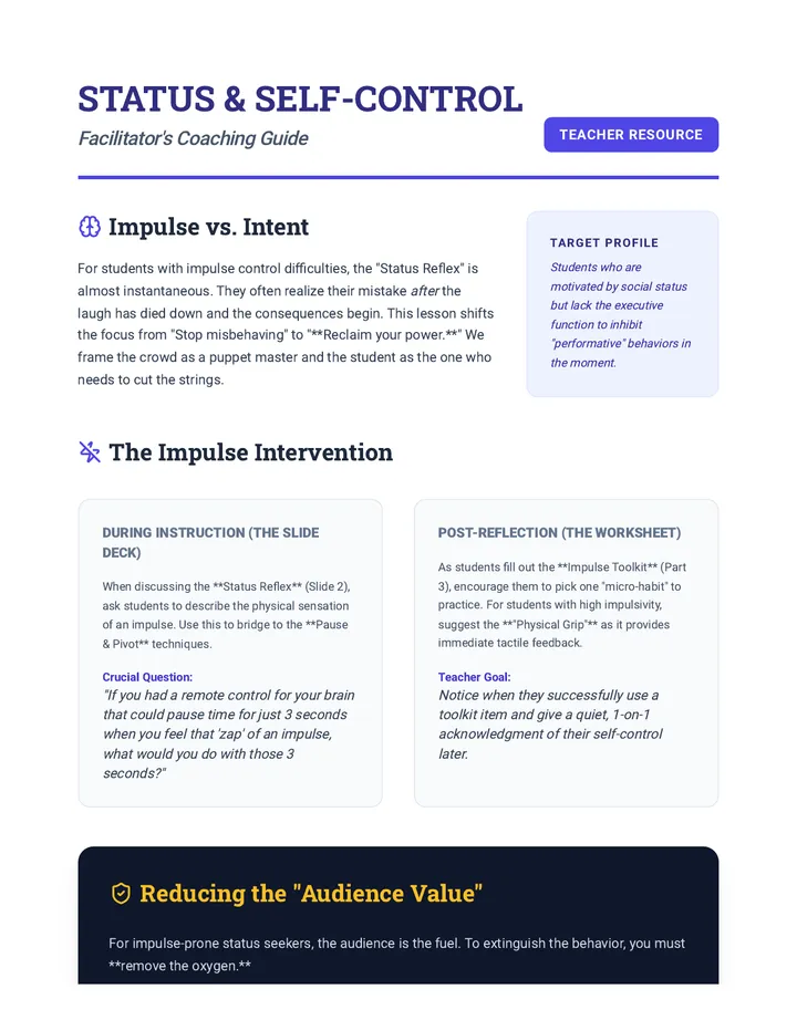 Reflection Facilitator Guide