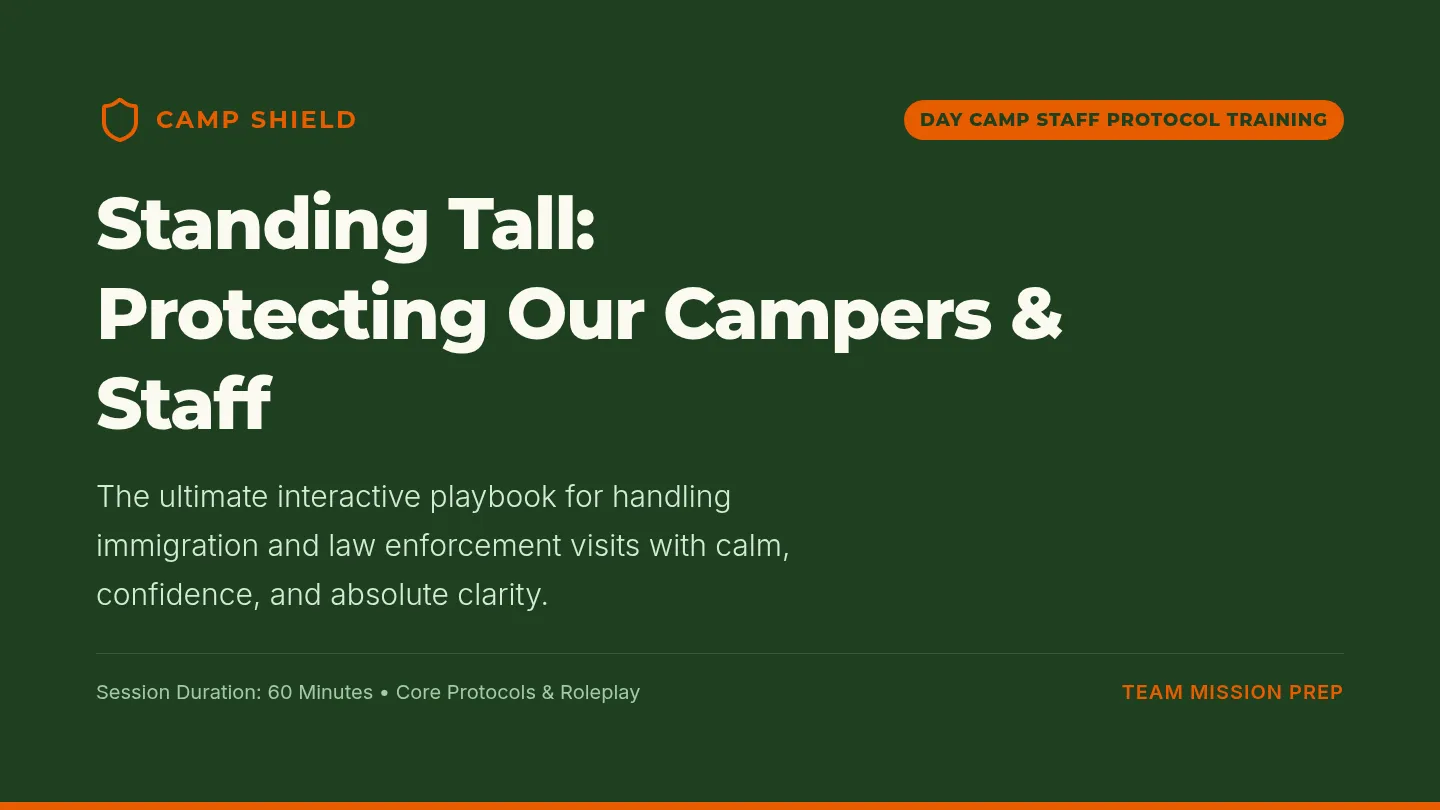 Camp Shield Presentation Slides