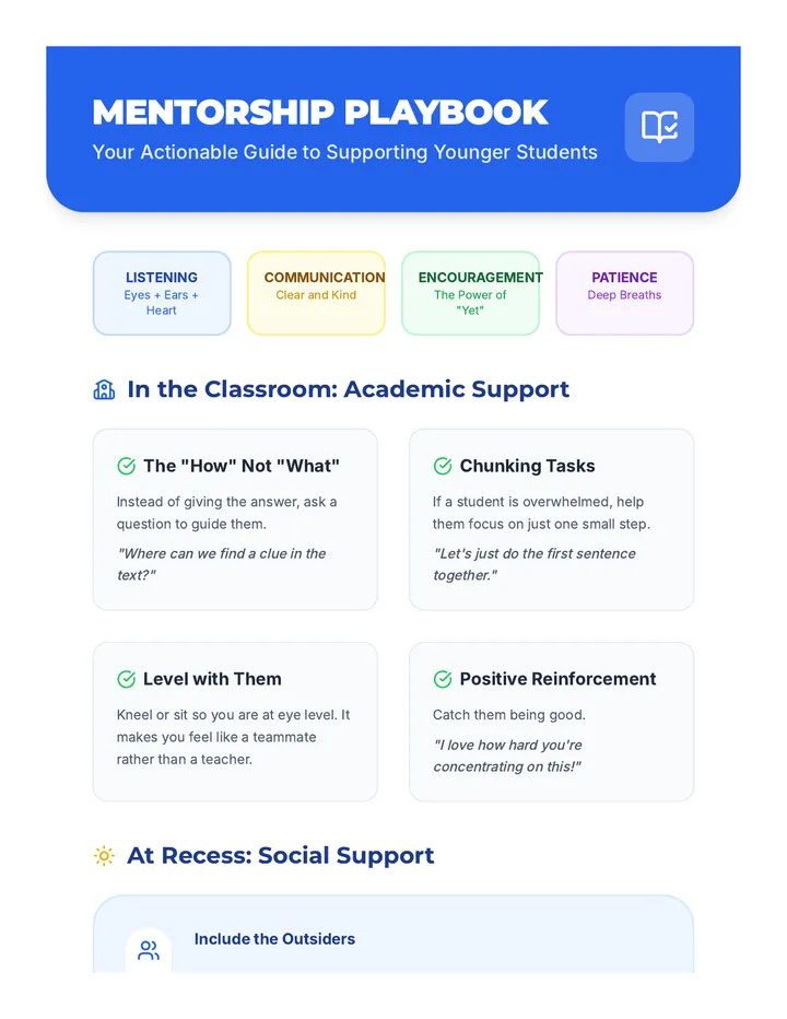 Mentorship Playbook Handout