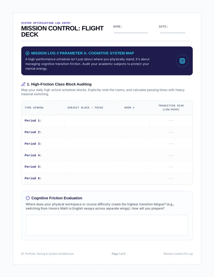 Mission Control Mission Log Worksheet