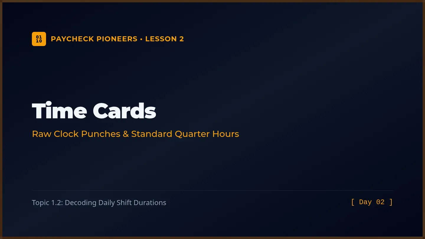 Time Cards Slides