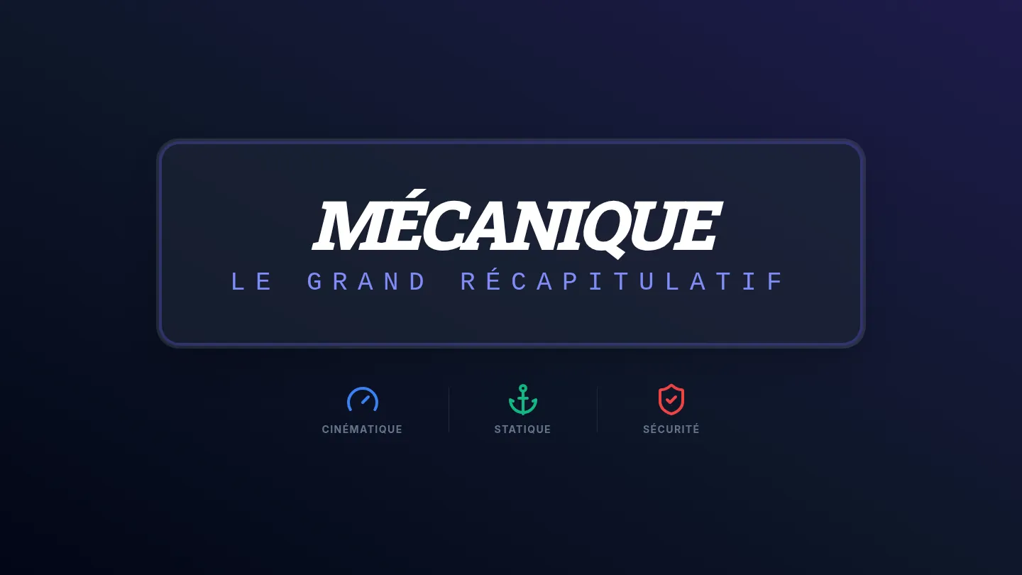 Mécanique Le Grand Récap Slides