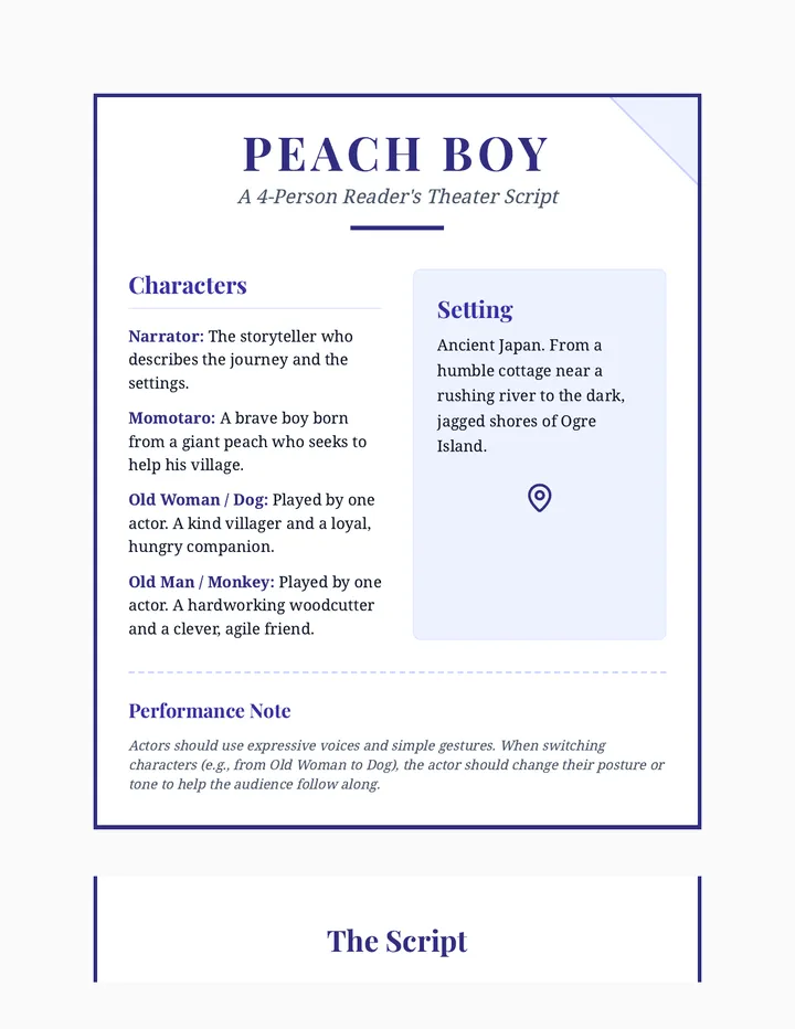Peach Boy Script Document