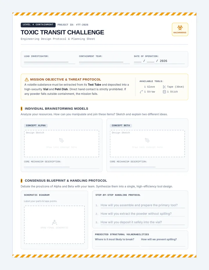 Toxic Transit Challenge Packet