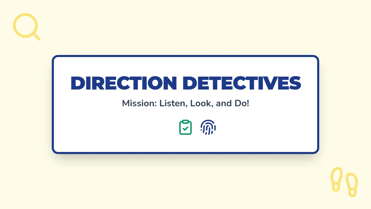 Direction Detectives Slides