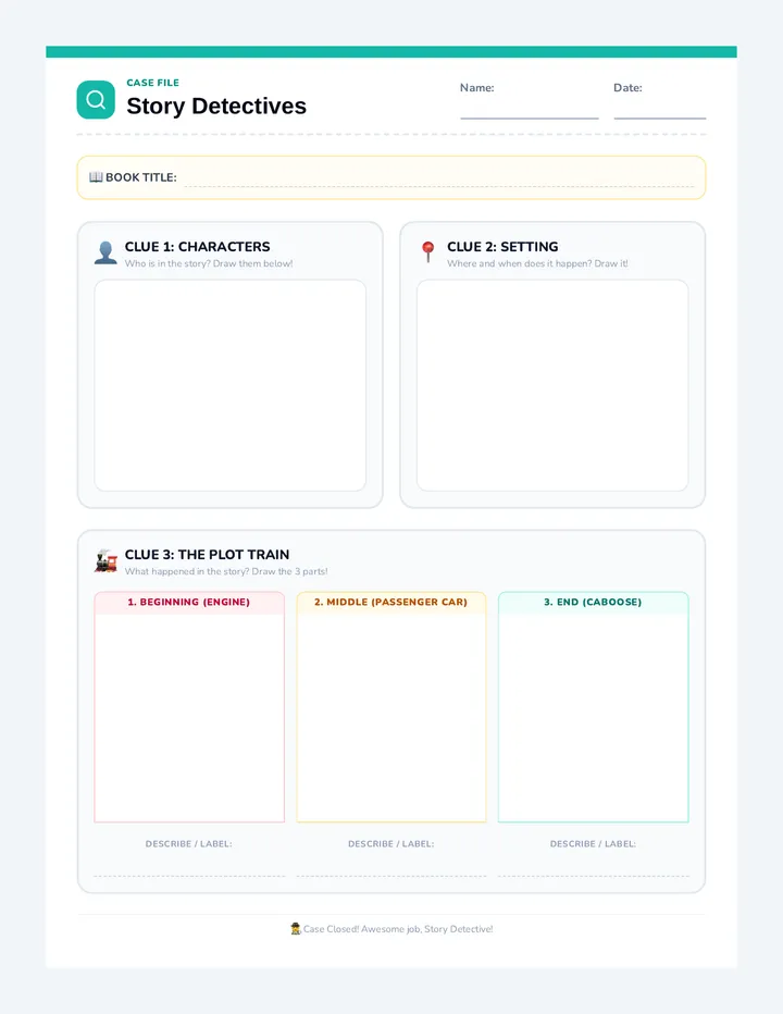 Story Detectives Worksheet