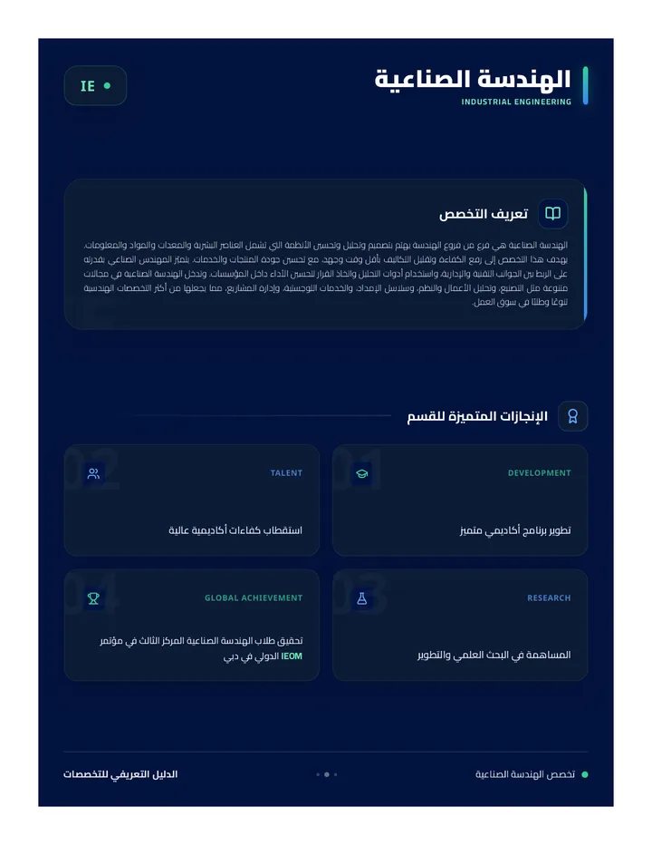 Industrial Engineering Poster