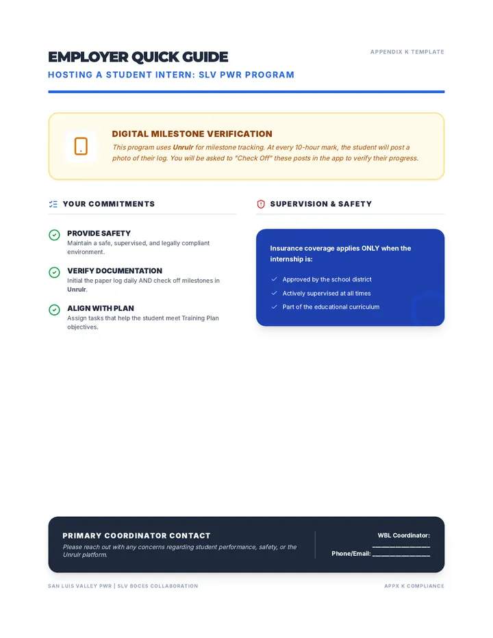 Employer Quick Guide Document