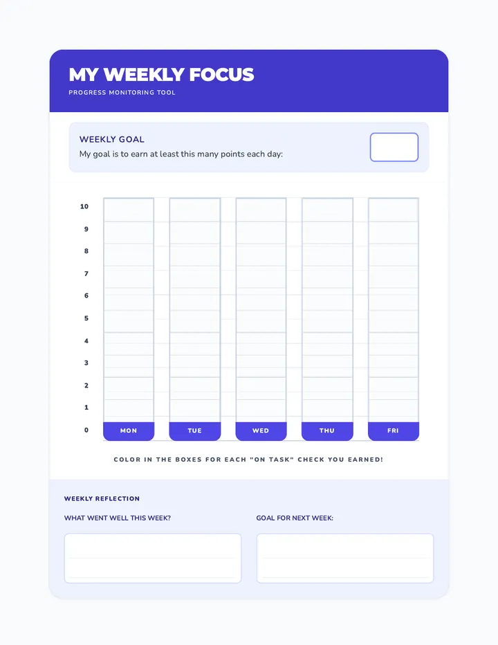 Weekly Progress Tracker Revised