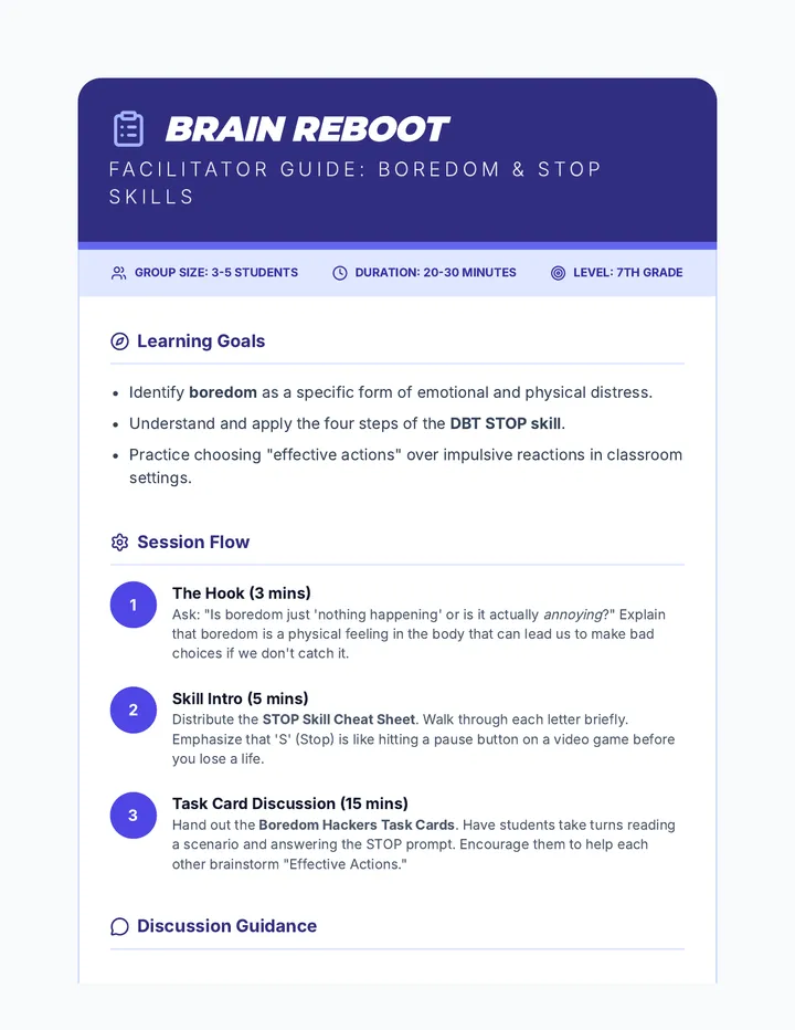 Brain Reboot Facilitator Guide