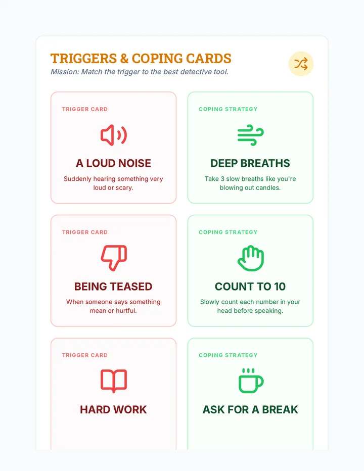 Triggers & Coping Strategy Cards