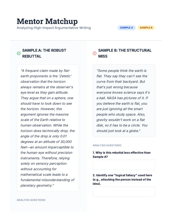 Mentor Matchup Document