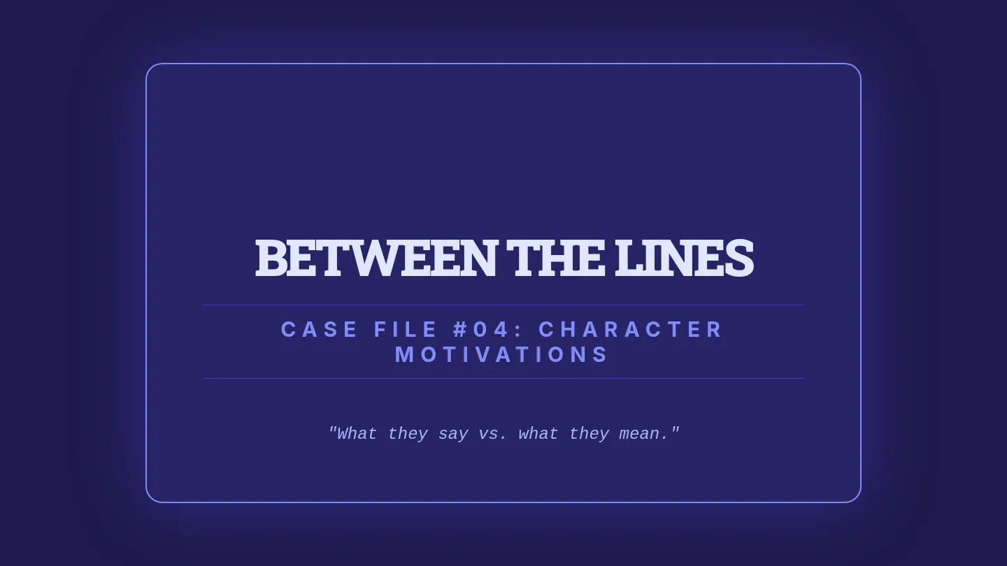 Character Secrets Slides