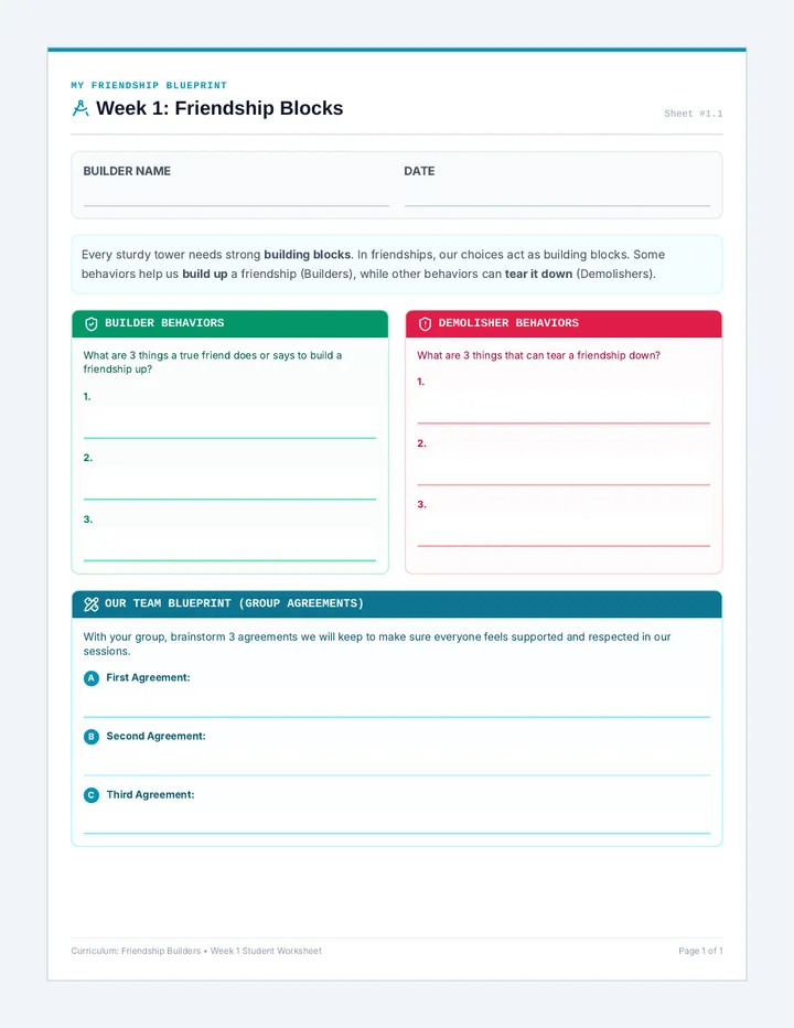 Week 1 Blueprint Worksheet