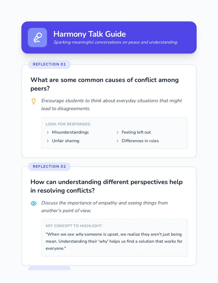 Harmony Talk Discussion Guide
