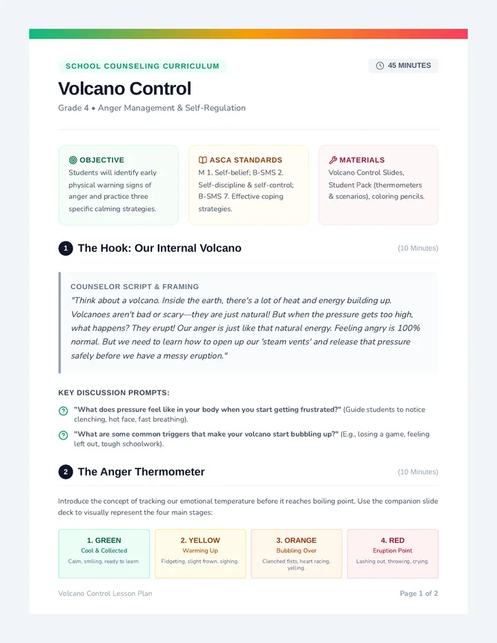 Volcano Control Counselor Guide