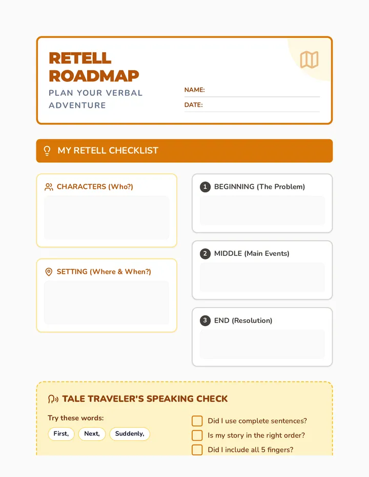Retell Roadmap Worksheet