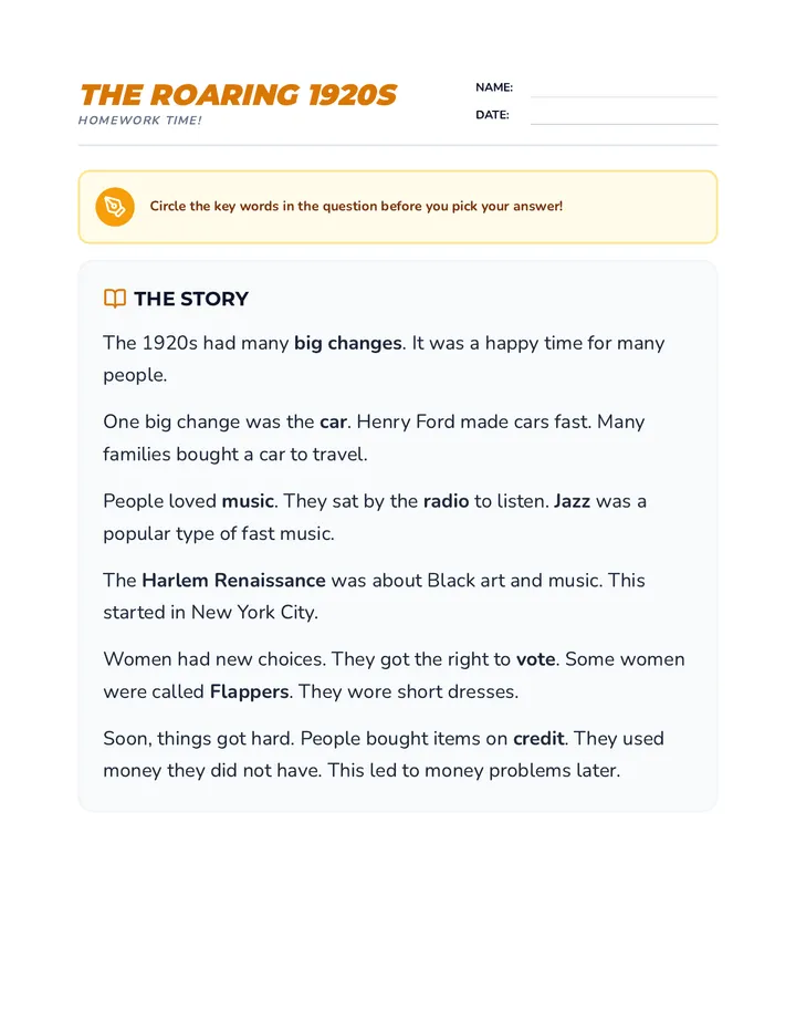 Time Machine Worksheet