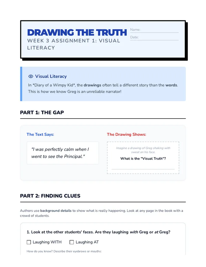 Drawing the Truth Worksheet