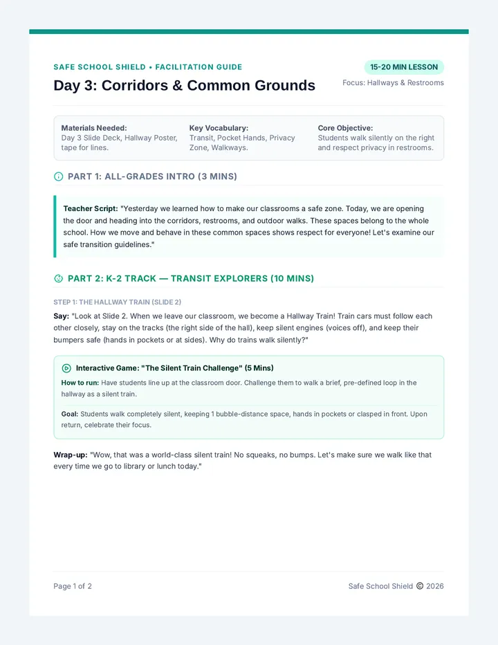 Transit Safety Script