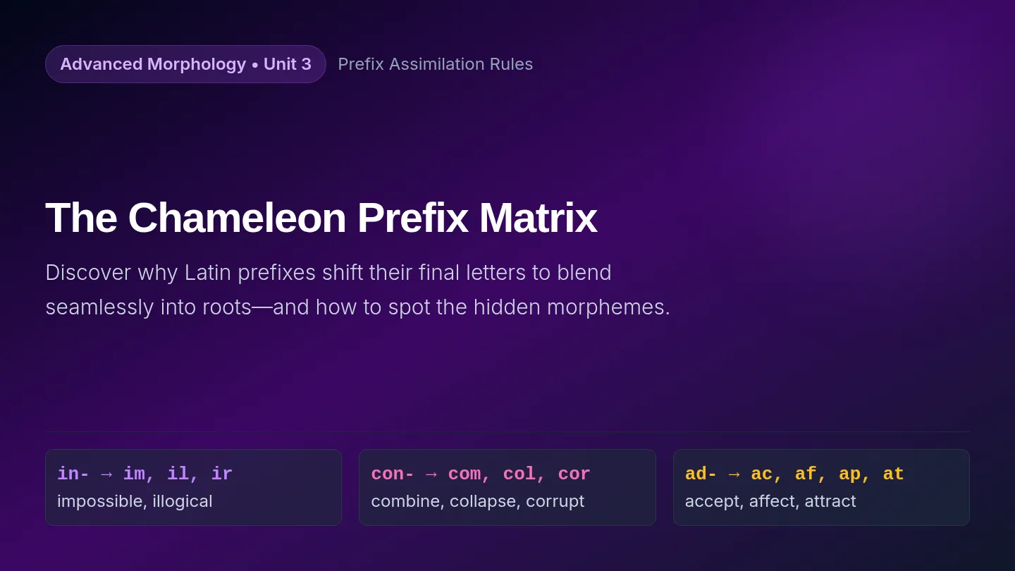 Chameleon Prefix Slide Deck