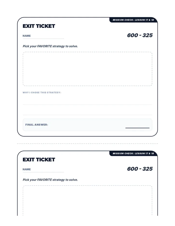 Strategy Squad Exit Ticket