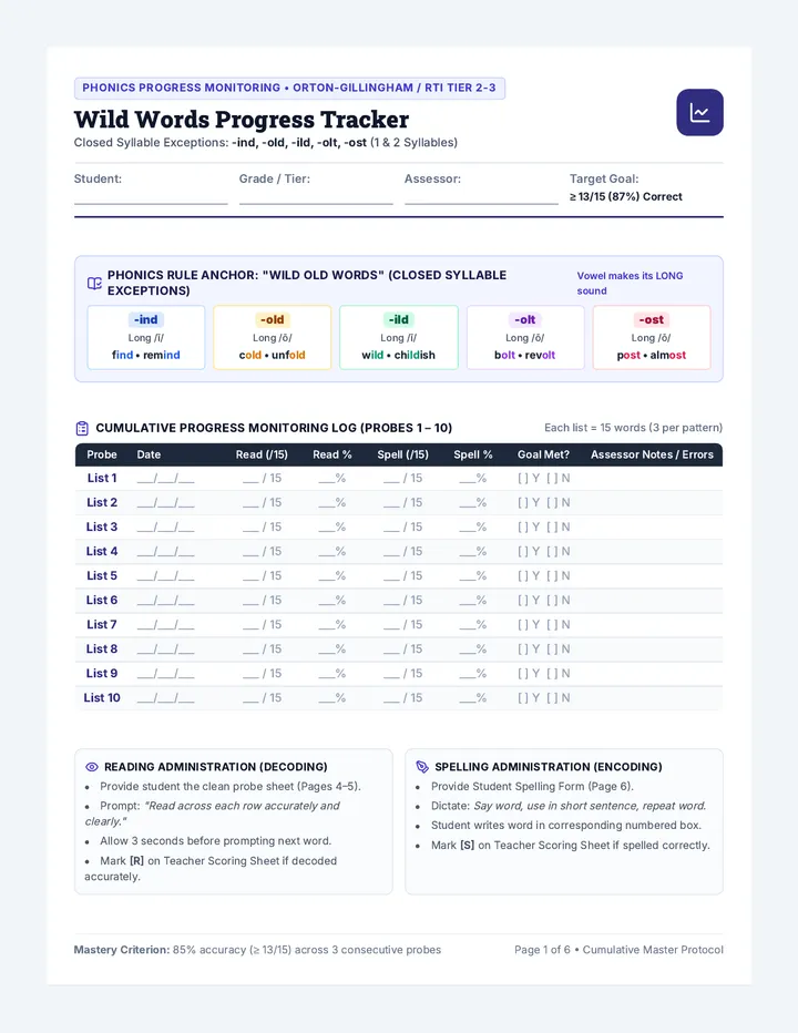 Wild Words Progress Tracker
