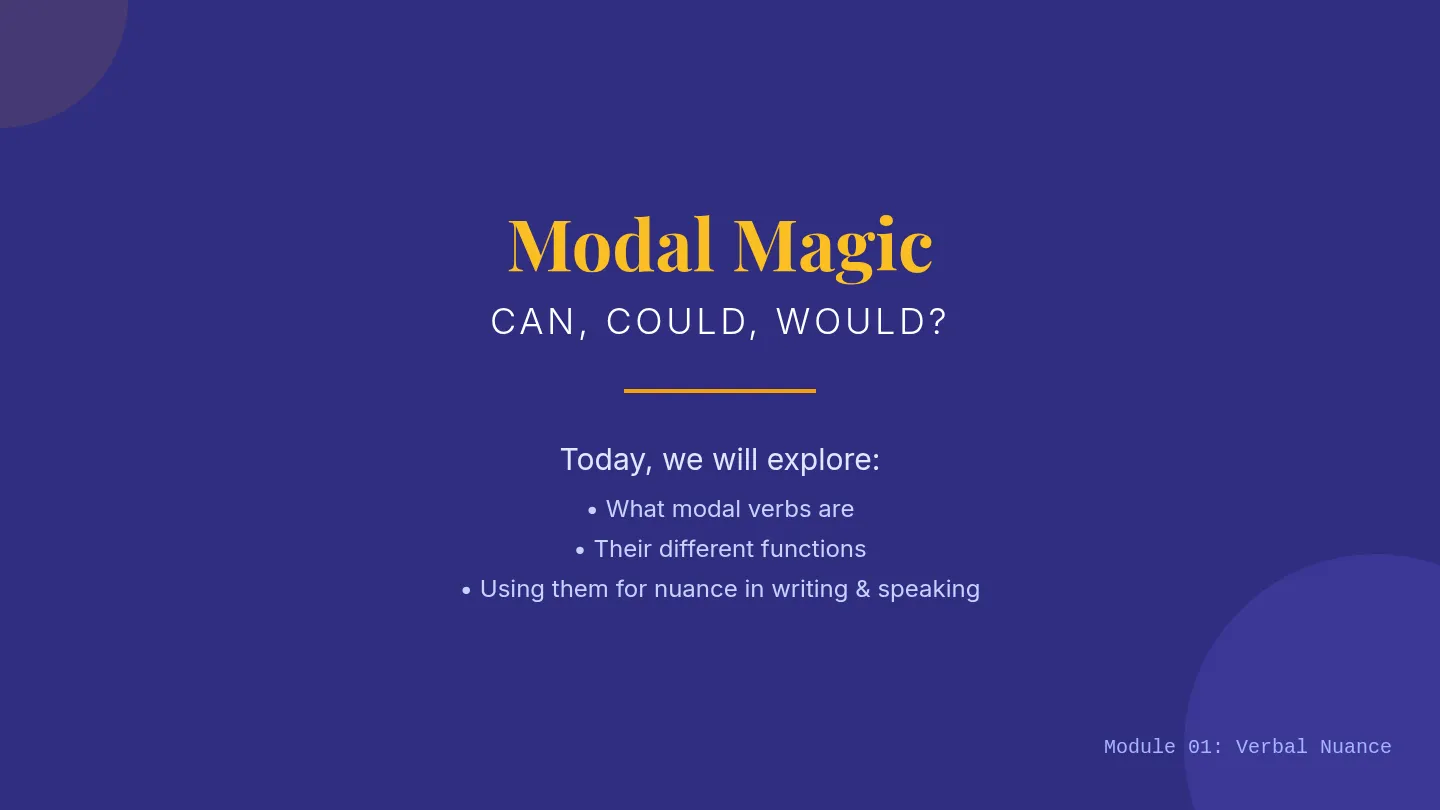 Modal Magic Presentation