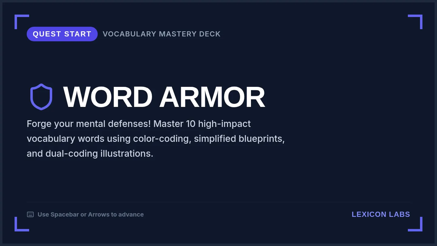 Word Armor Slides