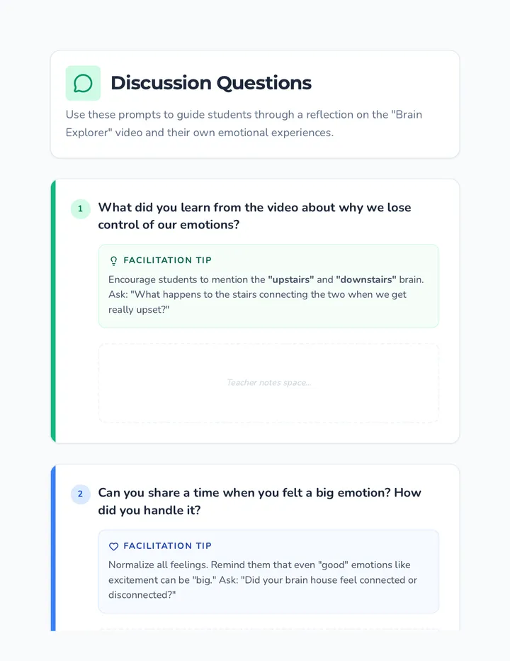 Big Emotions Discussion Guide