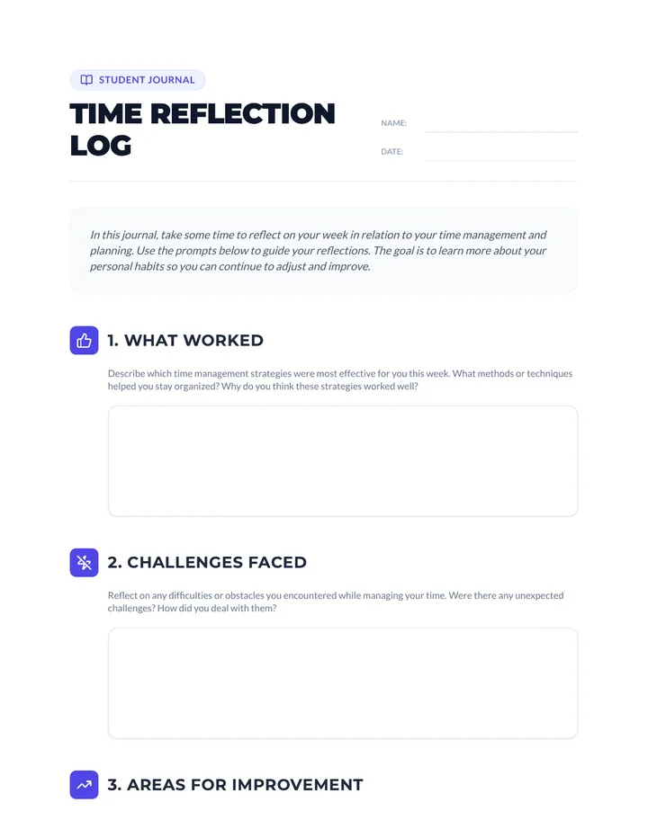 Time Reflection Log