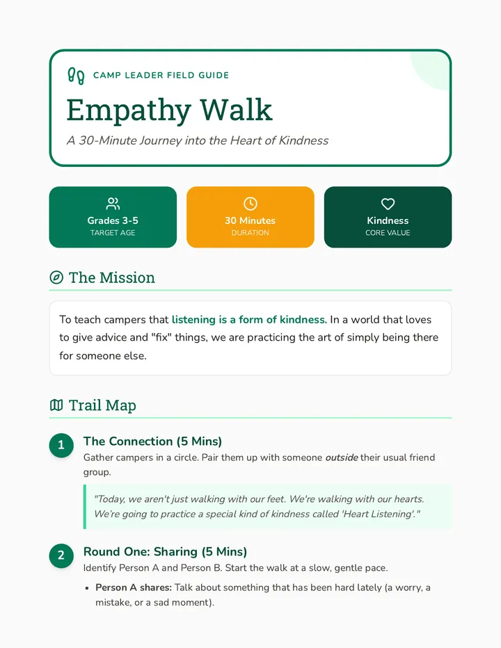 Empathy Walk Leader Guide