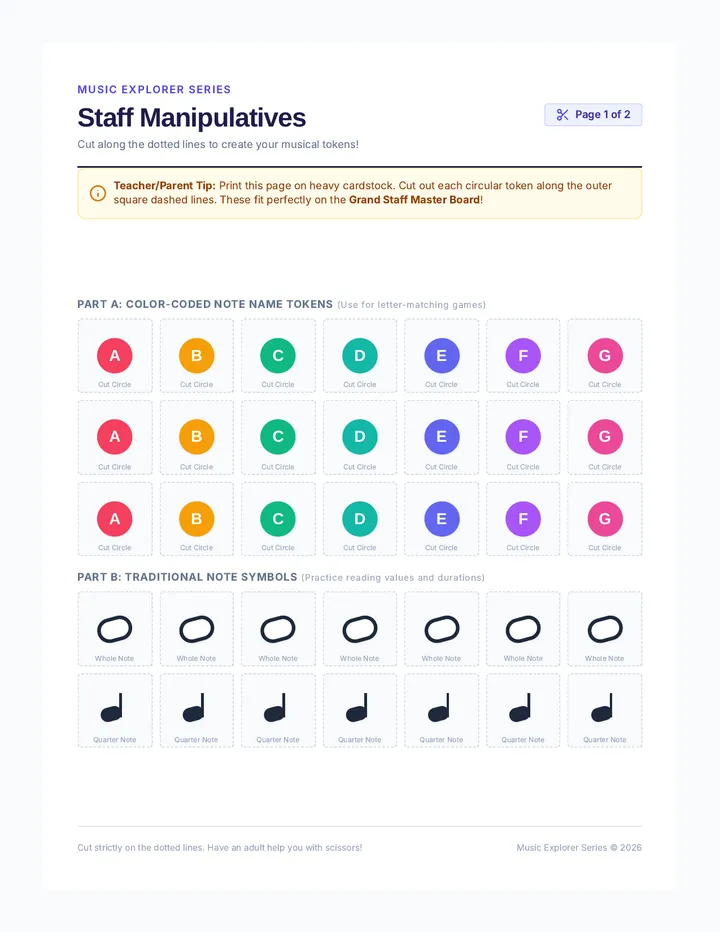 Staff Explorer Manipulatives