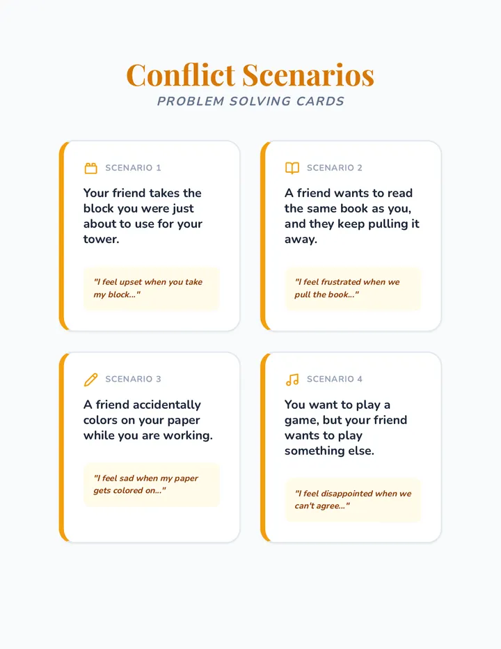 Conflict Scenario Cards
