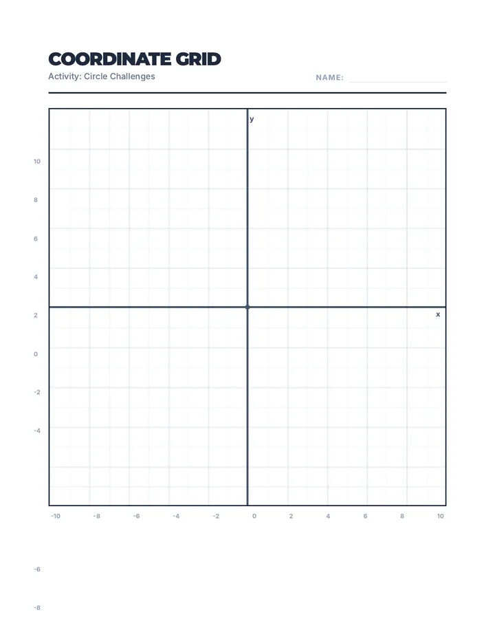Coordinate Grid Paper