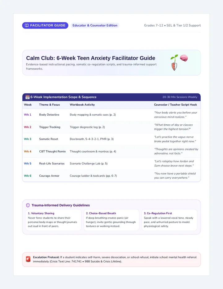Calm Club Facilitator Guide