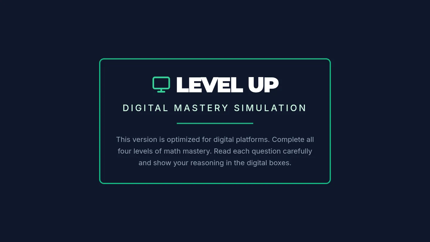 Level Up Digital Practice Slides