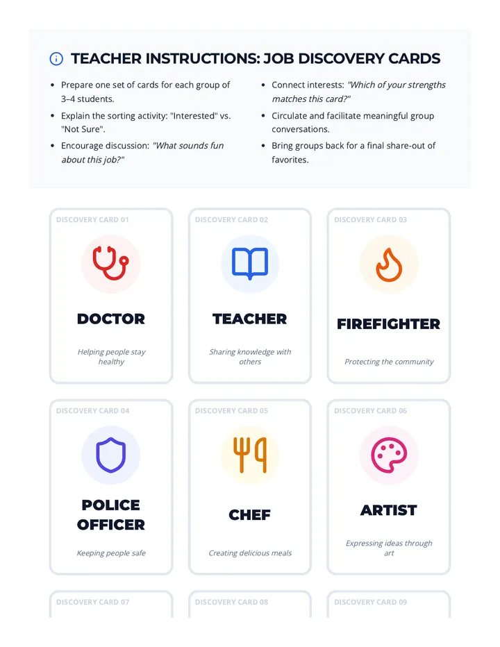Job Discovery Cards
