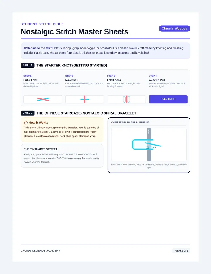 Stitch Master Sheets