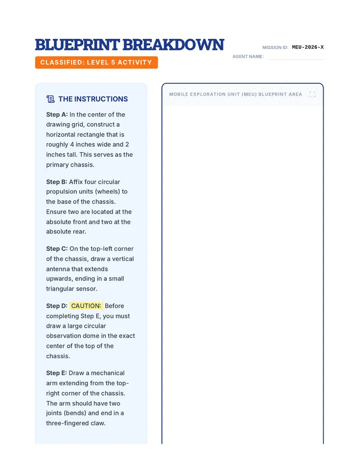 Blueprint Breakdown Activity